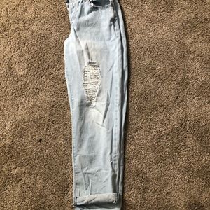 Forever 21 distressed mom jeans